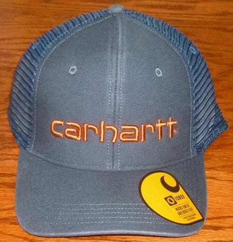 Carhartt Canvas Mesh-Back Logo Graphic Snap Back Cap #101195