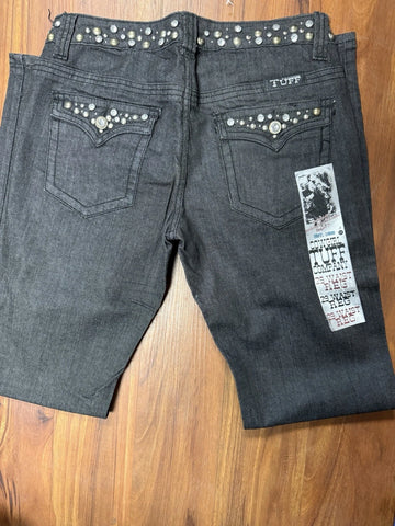 Cowgirl Tuff Women's Black Midnight Rocks Jeans  #JDMROCKS