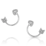 Montana Silversmiths Doe Silver Arrow Earrings ER5021