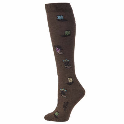 BOOT DOCTOR LADIES OTC SOCKS Brown Boots #0417102
