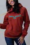 Kimes Ranch Women's Two Scoops Hoodie Rust Red
