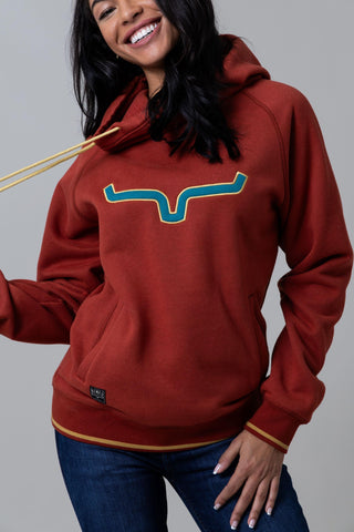 Kimes Ranch Women's Two Scoops Hoodie Rust Red