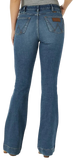 Wrangler Ladies High Waisted Retro Green Trouser Jean #2317722