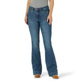 Wrangler Ladies High Waisted Retro Green Trouser Jean #2317722