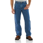 CARHARTT MEN'S JEAN WORK DUNGAREE FLANNEL LINED #B236-DST