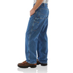 CARHARTT MEN'S JEAN WORK DUNGAREE FLANNEL LINED #B236-DST