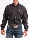Cinch Men's Solid Classic Fit Solid Button Down Black #MT10320083