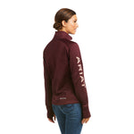 Ariat Tek Team 1/2 Zip Sweatshirt Windsor WIne #10037626