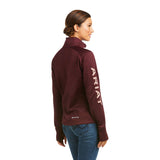 Ariat Tek Team 1/2 Zip Sweatshirt Windsor WIne #10037626