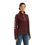 Ariat Tek Team 1/2 Zip Sweatshirt Windsor WIne #10037626