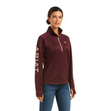 Ariat Tek Team 1/2 Zip Sweatshirt Windsor WIne #10037626