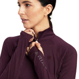 Ariat Women's Lowell 2.0 1/4 Zip Base layer Mulberry #10041211