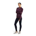 Ariat Women's Lowell 2.0 1/4 Zip Base layer Mulberry #10041211