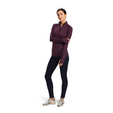 Ariat Women's Lowell 2.0 1/4 Zip Base layer Mulberry #10041211