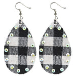 Earrings Plaid with Bling #73633