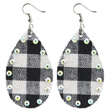 Earrings Plaid with Bling #73633