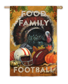Food Family Football House Sub Suede Flag  #13S3511