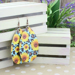Earrings Sunflower Leopard #73835