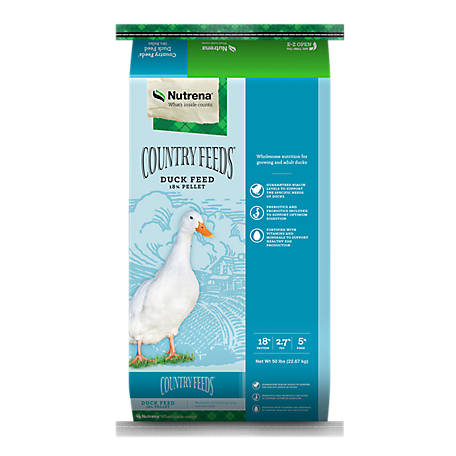 Nutrena Country Feeds Duck 18% Pellet, 50 lb., #95266