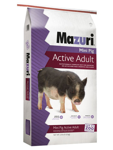 Mazuri Mini Pig Active Adult 25lb.  #3005272-203