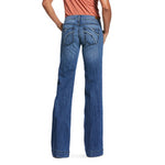 Ariat Trouser Mid Rise Stretch Half Moon Wide Leg Jean #10032055