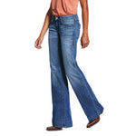 Ariat Trouser Mid Rise Stretch Half Moon Wide Leg Jean #10032055