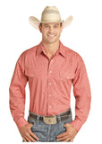 Panhandle Slim Men's Coral Print Shirt #36D4769