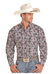 Panhandle Slim Men's Pink Paisley Shirt #36S1566