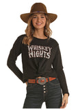 Rock & Roll Women's Whiskey Nights Knot Front Pullover #48T6273