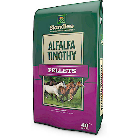 Standlee Hay Premium Western Forage Premium Alfalfa/Timothy Pellets, 40 lb. Bag #65200405