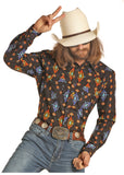 Rock N Roll Dale Brisby Men's Snap Shirt #B2S4079