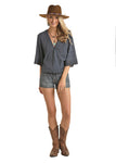 Rock N Roll Ladies Surplise Blouse #B4-5141