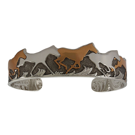 Curio Finish Horses of a Different Color Cuff Bracelet #BC60574VC