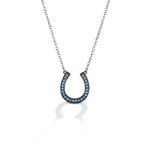 KELLY HERD TURQUOISE HORSESHOE NECKLACE - STERLING SILVER #BGP01113