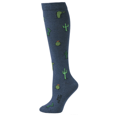 BOOT DOCTOR LADIES OTC SOCKS CACTUS NAVY #0417203