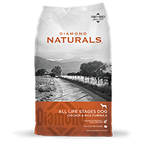 Diamond Naturals Chicken & Rice Formula All Life Stages Dry Dog Food, 40-lb bag #50400403
