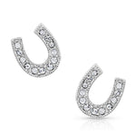 Crystal Clear Stuck on Luck Post Earrings #ER808