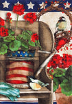 PATRIOTIC GARDEN HOUSE FLAG #13A3712