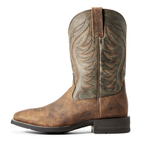 Ariat Mens Amos Sorrel/Green Boot #10029688