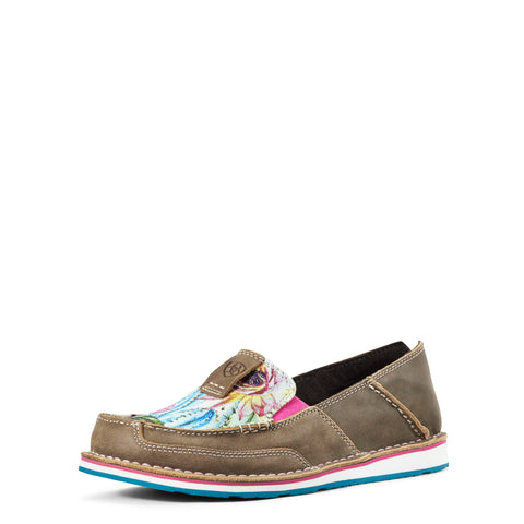 Ariat Ladies Brown Bomber Floral Cactus Cruiser #10029748