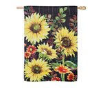Fall Sunflowers 2-Sided Polyester House Flag #13S9262