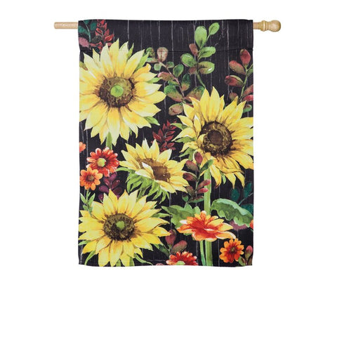 Fall Sunflowers 2-Sided Polyester House Flag #13S9262