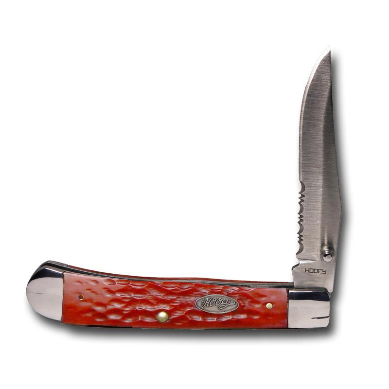 Hooey "RED PICK BONE TRAPPER" LARGE Knife #HK301