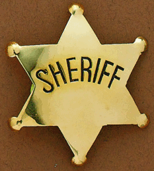 LARGE TEXAS SHERIFF STAR KIDS BADGE #2820435