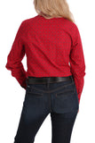 Cinch Ladies Button Down Shirt Red #MSW9164143