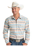 Rock and Roll Cowboy Stripe Snap Shirt #R0S1501