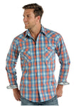 Rock and Roll Cowboy Plaid Snap Shirt #R0S1537