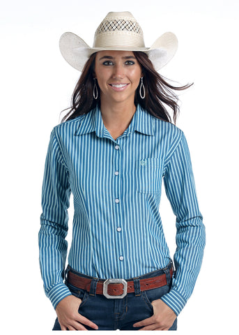 Rock & Roll Cowgirl Stripe Shirt #R4B9448
