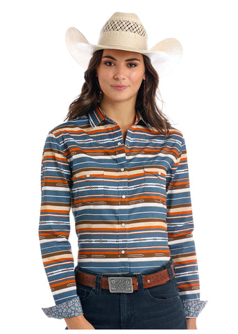 Rock & Roll Cowgirl Serape Shirt #R4S9431