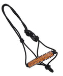 Rafter T Rope Halter with Floral & Sunflower Tooling #RH111